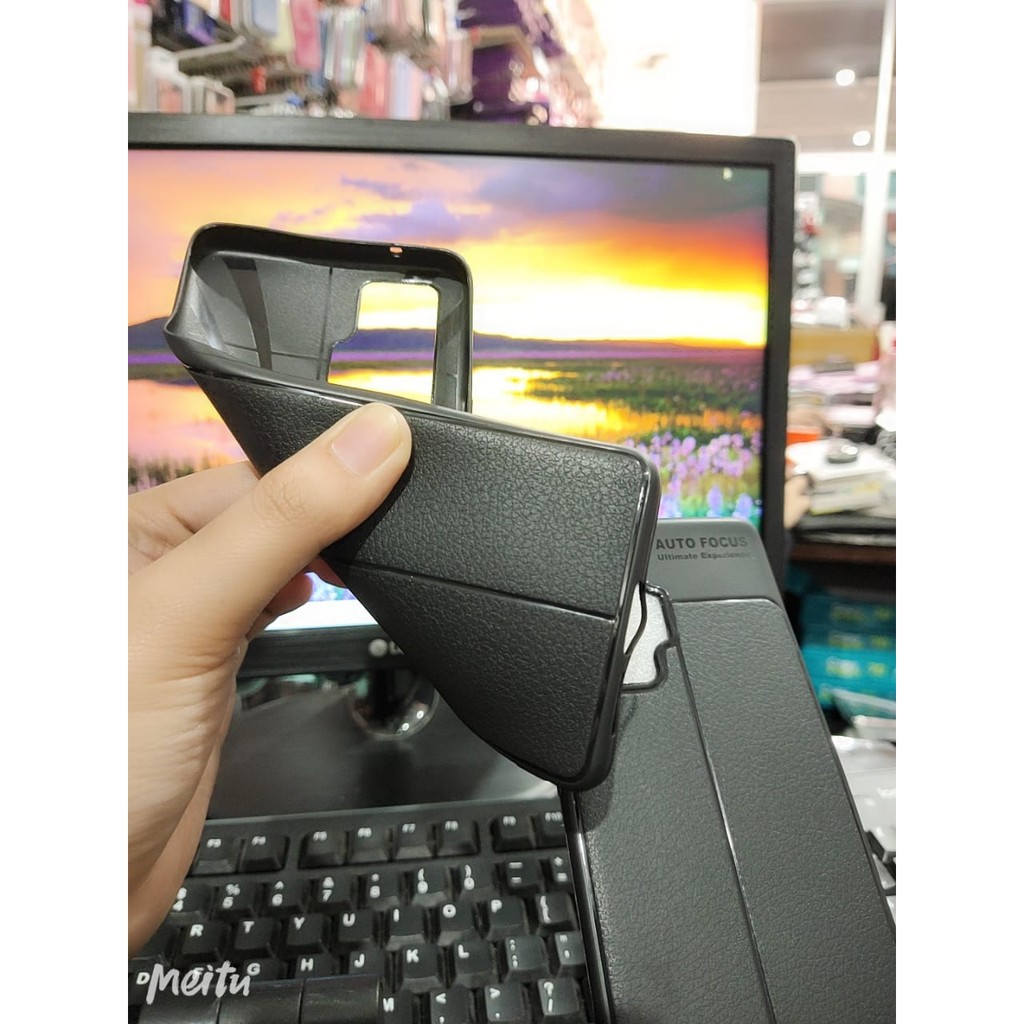 Auto Fokus Vivo X50 Pro 6.56 inchi Leather Soft Case Vivo X50 Pro Plus AUTOFOCUS Motif Kulit Jeruk