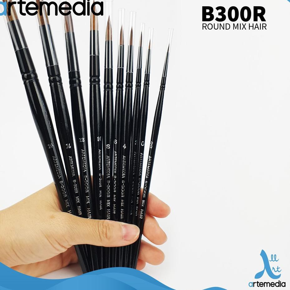 

ht J9I Arte B300R Round Mixhair Brush KF Y WIY