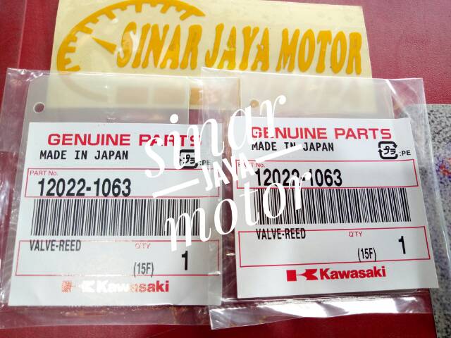 Lidah membran kx ninja rr kawasaki kx 15f asli original satu set