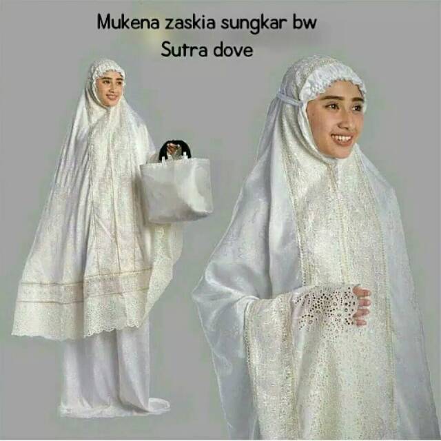 Mukena Sutra Dove Zaskia Sungkar Bw