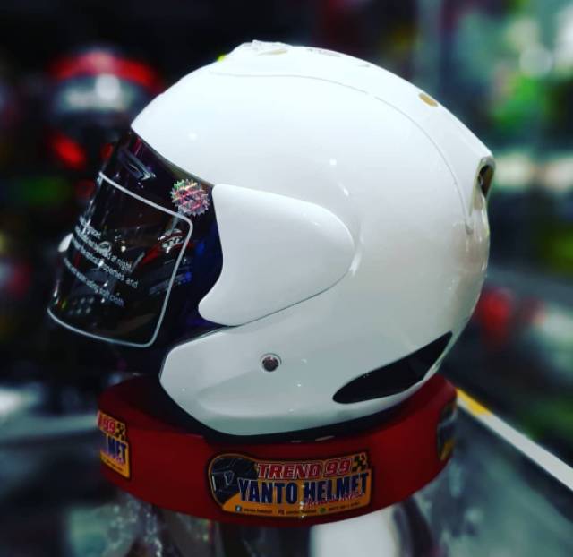 [COD] REPLICA ARAI MERK SCOTT WHITE SOLID PUTIH POLOS
