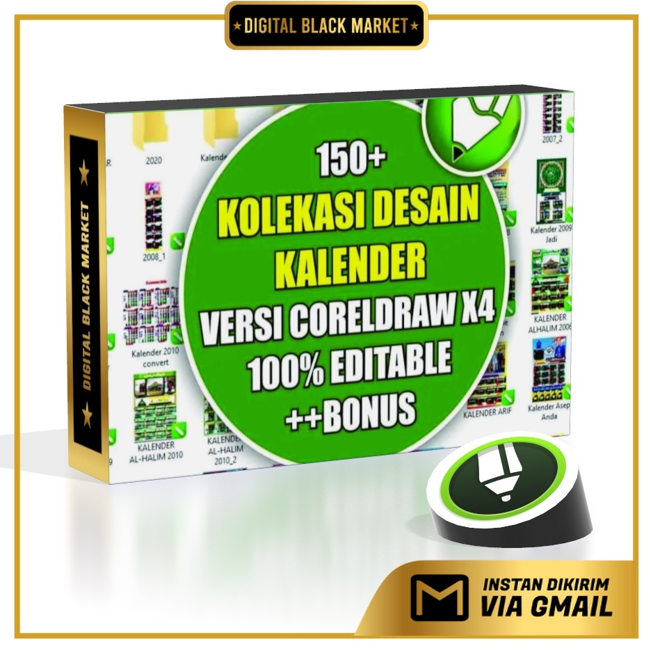 150 Kalender Cdr Only - Coreldraw Template - Business Branding