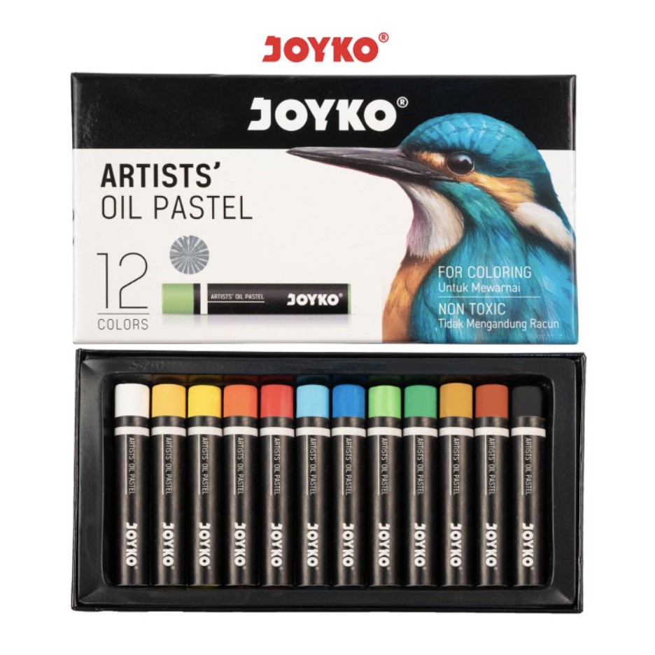 

Artists Oil Pastel Krayon Minyak Joyko OP-12ART 12 Warna Colors