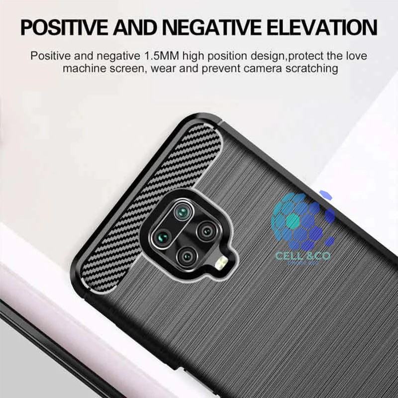 CASE CARBON XIAOMI REDMI NOTE 9 PRO casing hp silikon softcase case premium carbon cover