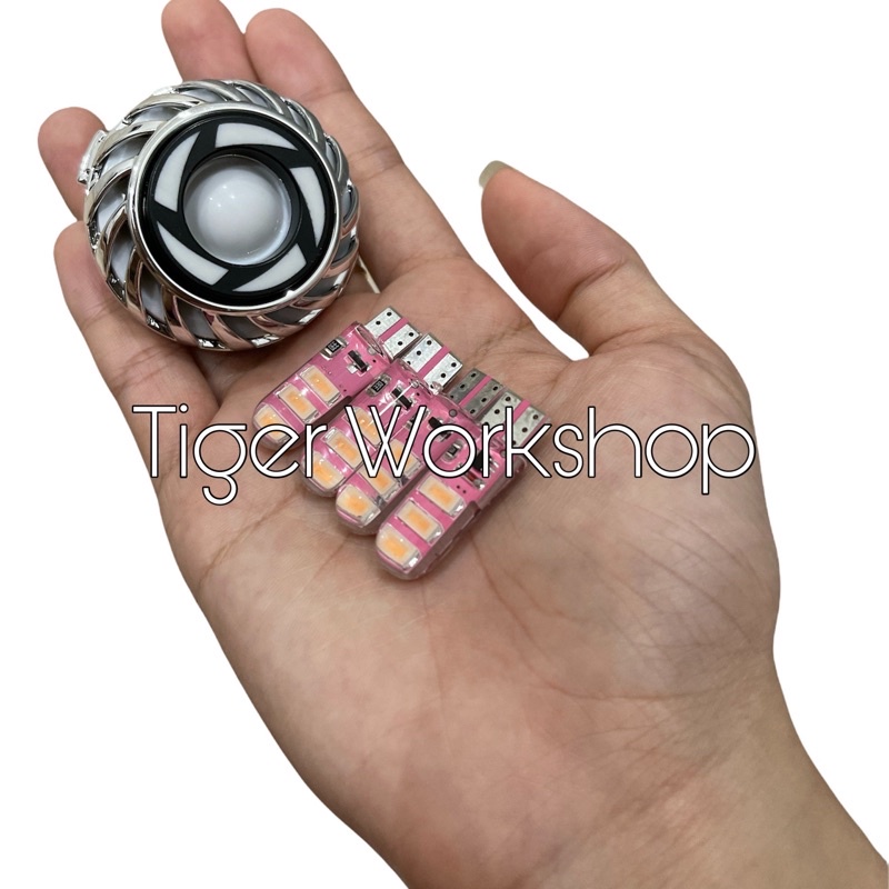 Paket Lampu Motor Lampu Stop Projie Running Plus 4pcs Sen Jelly Kedip/Flash-Ungu