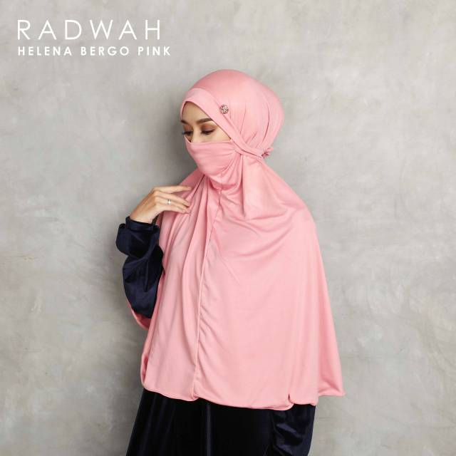 Radwah helena bergo pink