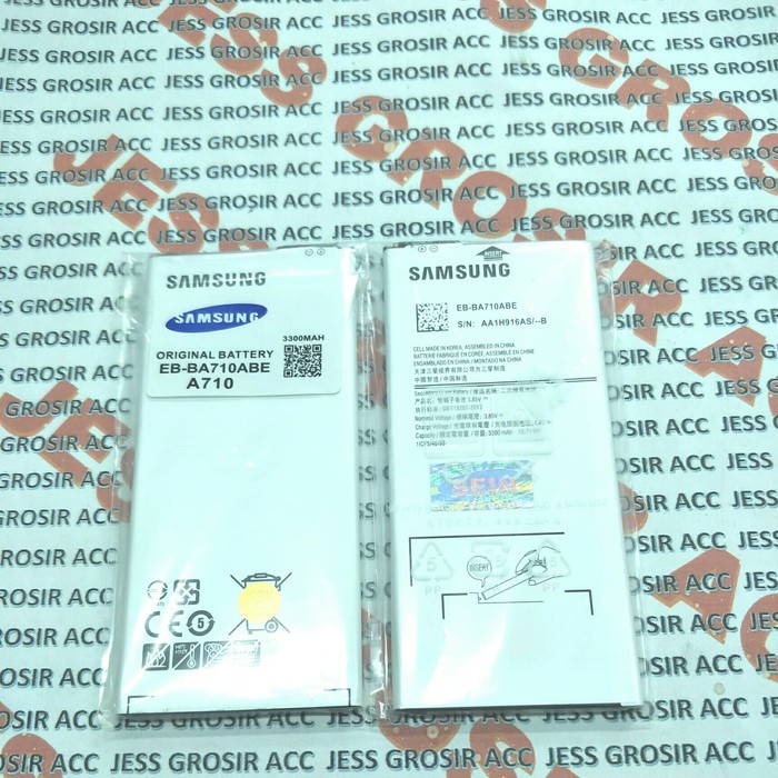 Battery Batre Baterai Samsung A7 2016 A710 EB-BA710ABE