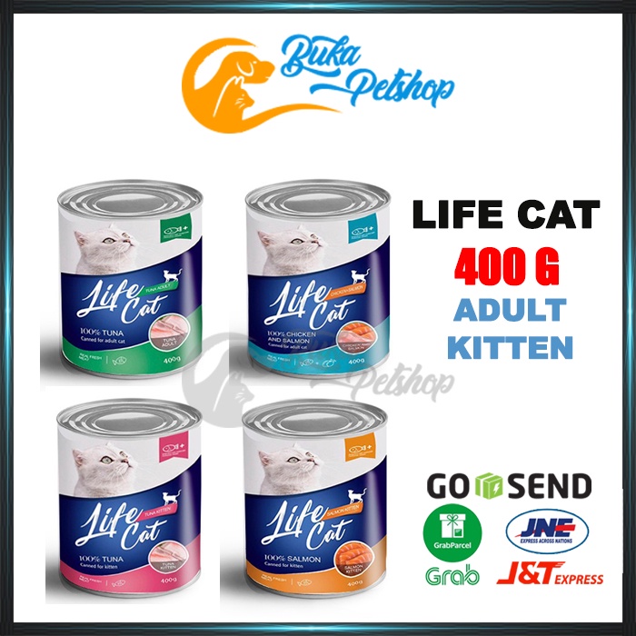 Makanan Kucing LIFE CAT 400g Kitten Dan Adult GOJEK - GRAB