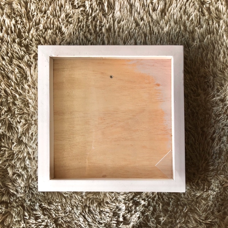 Pigura Kayu 3d Putih Pigura Mahar Flower Frame