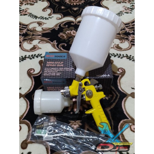 Spray Gun Mini- HVLP H2000-A, spray gun HVLP Nozzle 1mm ORIGINAL BESTTOOLS