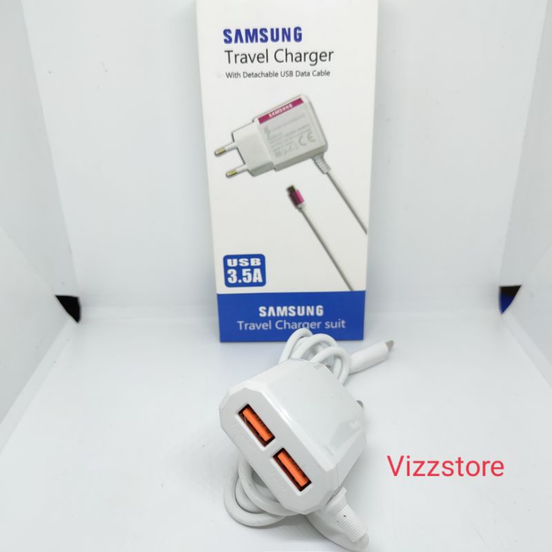 Charger Brand 2 USB 3.5A Micro USB Xiaomi Samsung Oppo Vivo Asus Lenovo