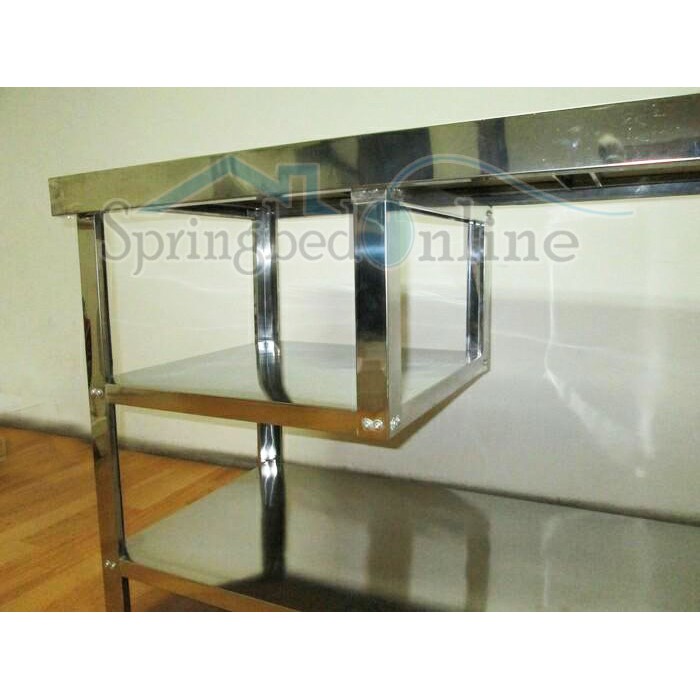 Meja Dapur / Kompor Stainless Steel MT1 Rak Serbaguna Metalco Harga Pabrik