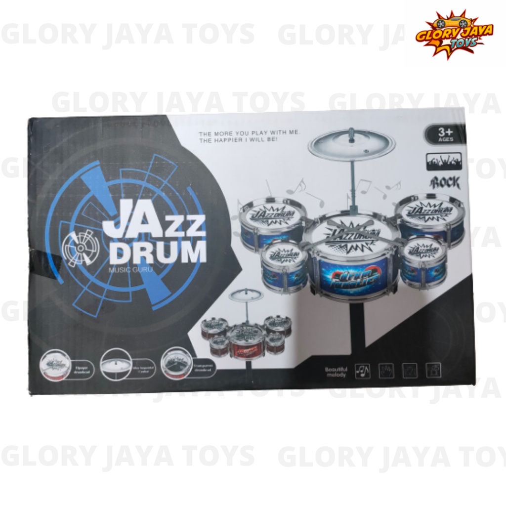 Mainan anak drum set ukuran kecil