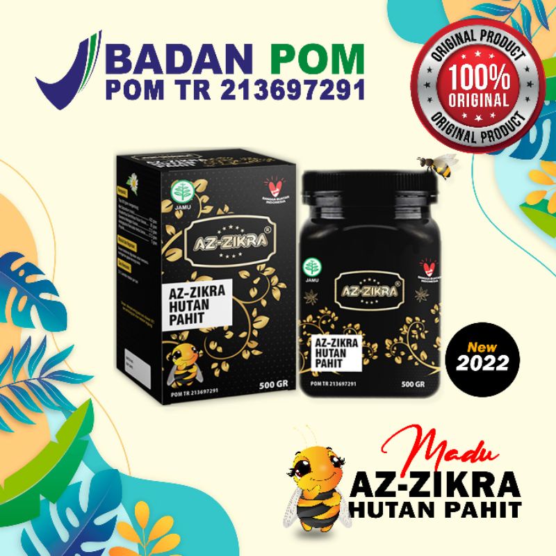 

Madu Hitam Azzikra Az-Zikra 500gr Madu Hutan Hitam Pahit Original BPOM