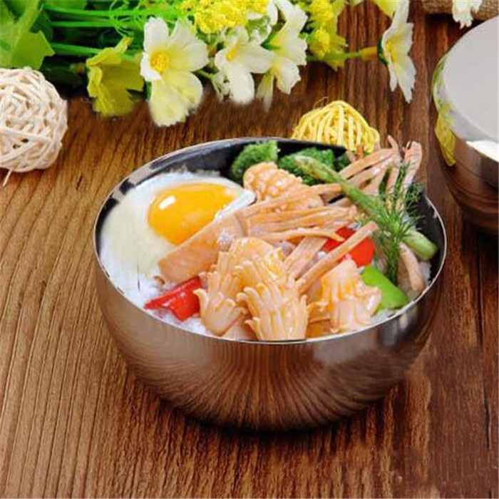 Korean Rice Bowl Mangkok Makan Korea Stainless Silver