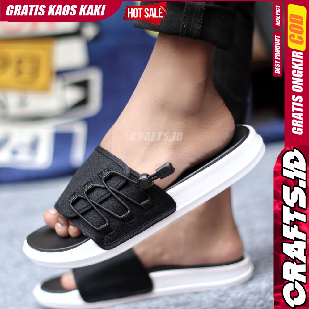 CRAFTS FLUK Sandal Slide Pria Sendal Slop Cowok Terbaru