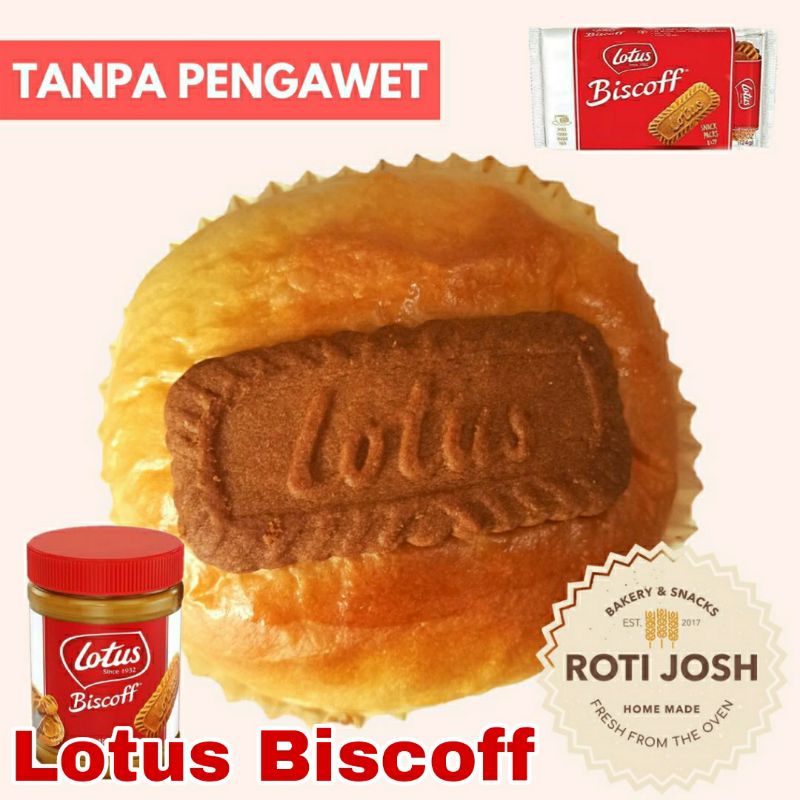 Roti Lotus Biscoff - Selai Belgia - Roti Josh