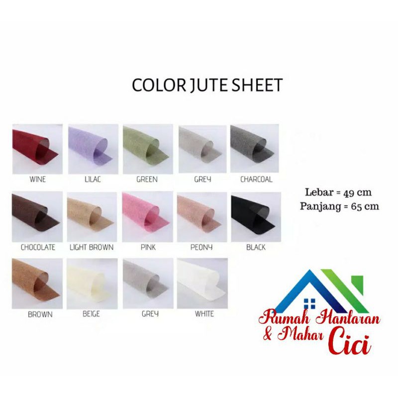 

wrapping bouquet/kertas buket/kertas jute/wrapping jute/jute wrapping