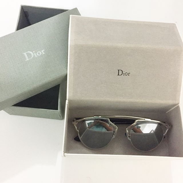 Kacamata dior look alike mirror quality preloved / second / bekas