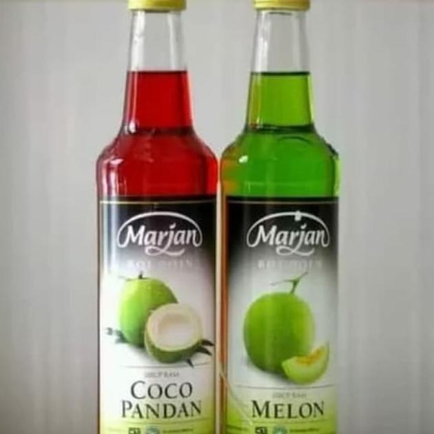 SIRUP MARJAN BOUDOIN RASA MELON DAN COCOPANDAN 1 DUS ISI 12 -