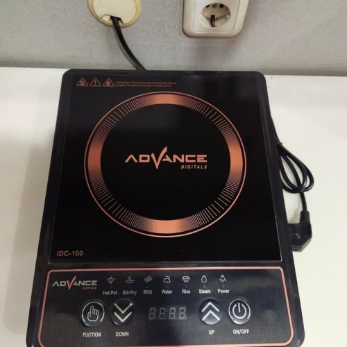 Kompor Induksi Portable Low watt Hemat Listrik Advance IDC-100