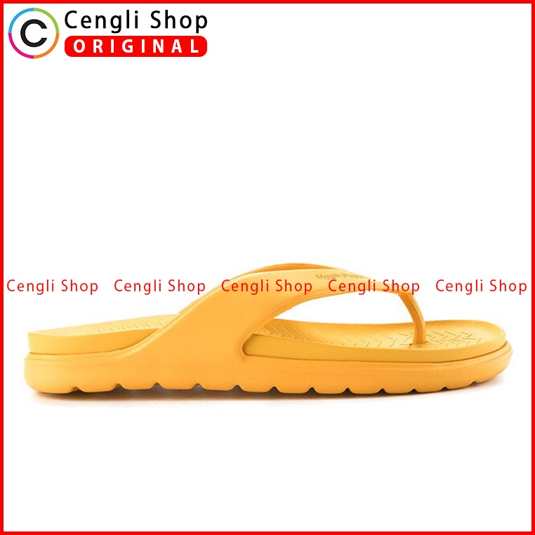 SANDAL JEPIT HUSH PUPPIES PRIA ORIGINAL CASUAL BRANDED KUNING HM06