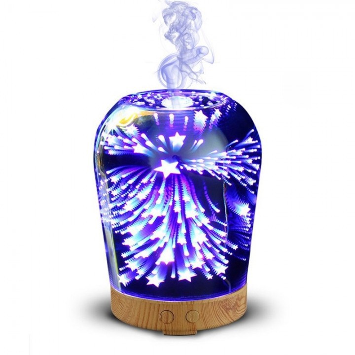 3D-04 Glass Spherical Shape Star Style Oil Diffuser 100ML