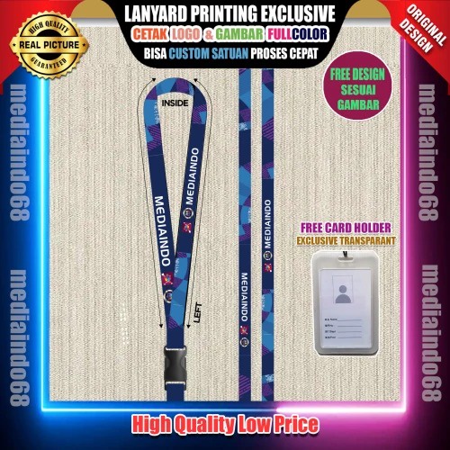 

CUSTOM LANYARD ID CARD PRINTING M - 09 ( PAKET EXCLUSIVE )