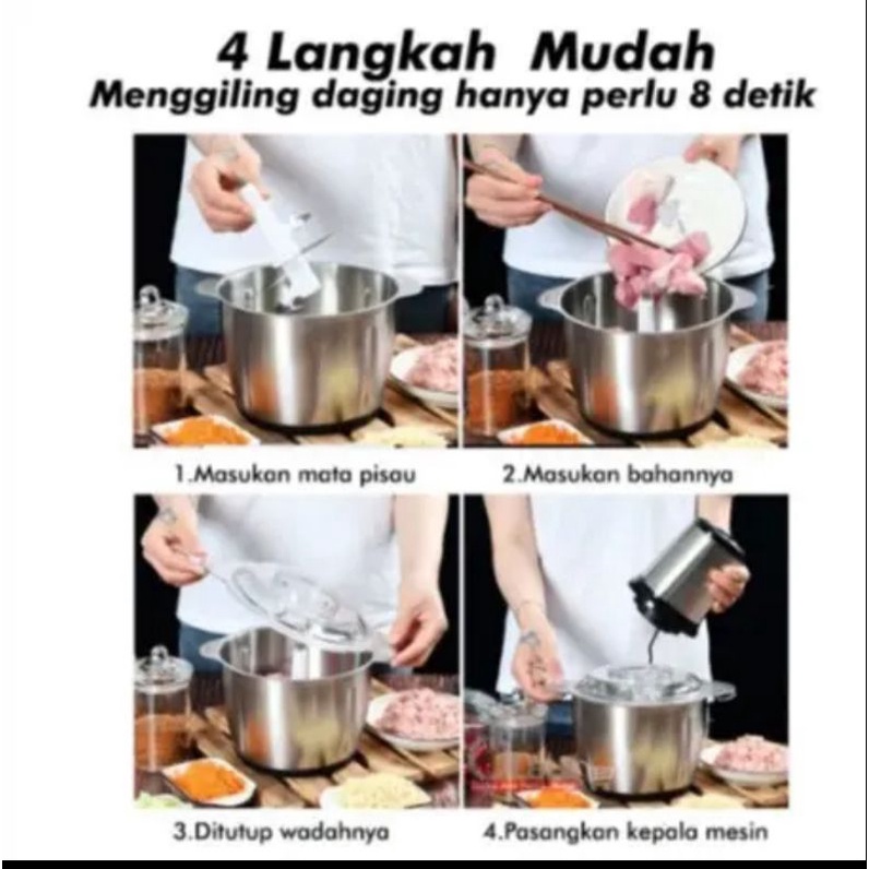 Blender Chopper Stenlies stel Tummy/Blender Daging/Blender Bumbu dll