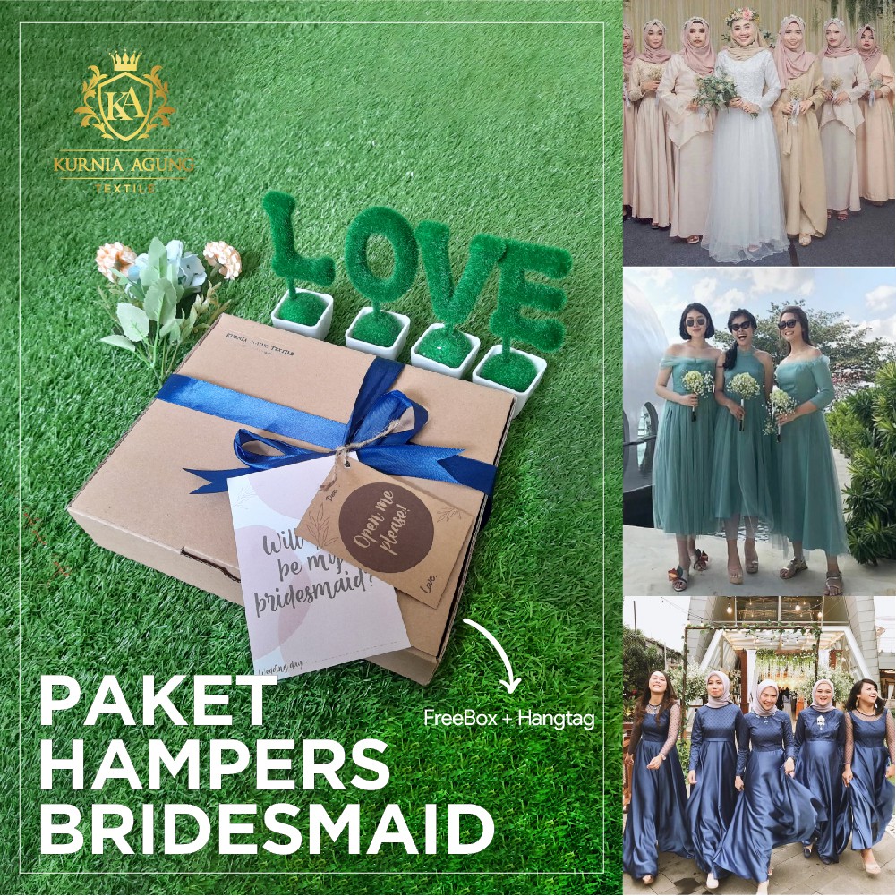 Paket Hampers Bridesmaid Nikahan Seragam Ramadhan Free Box