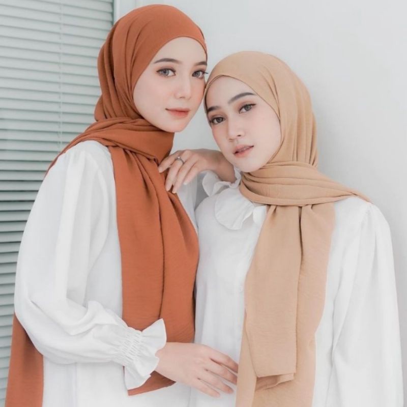 Pashmina Crinkle Airflow Premium / Pashmina Crinkle Flowy Shawl