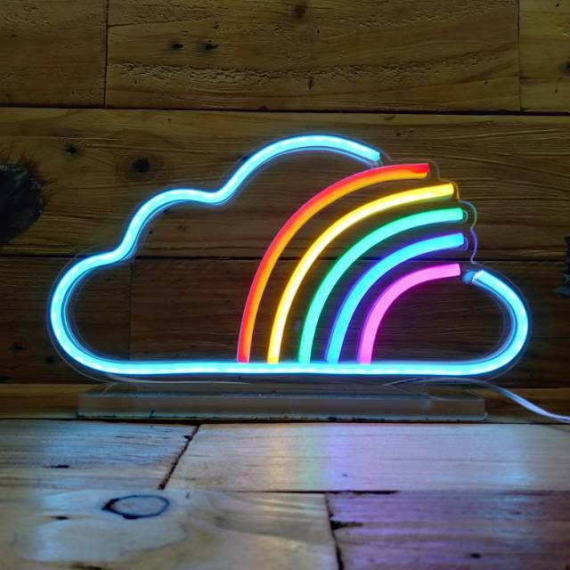 Rainbow Standing Neon Flex / Neon Sign / Neon Light