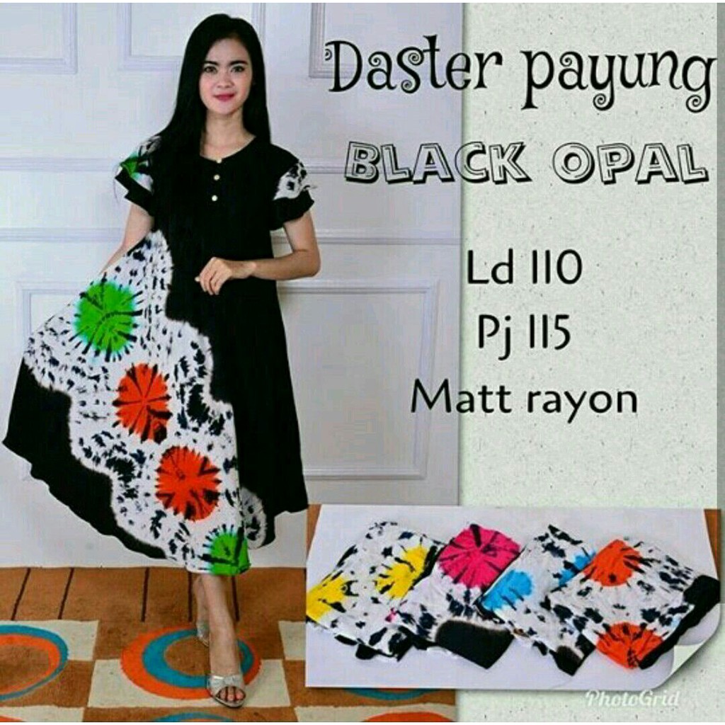 DASTER PAYUNG BLACKOPAL Kancing Depan busui daster bumil cantik murah kekinian BEBAS PILIH WARNA PILIH MOTIF BERAGAM model terbaru populer // DASTER BATIK KEKINIAN DASTER VIRAL DASTER RAYON SUPER // DASTER PAYUNG LD 110 CM MURAH WARNA HITAM