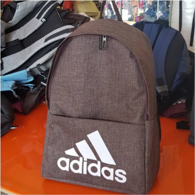 Tas Sekolah Ransel adidas Cewe Cowok Ransel Pria Wanita Kanvas Fashion Tas Sekolah Siswa untuk Remaja Perempuan Ransel Wanita Warna Polos Kualitas Tas Buku Travel Santai