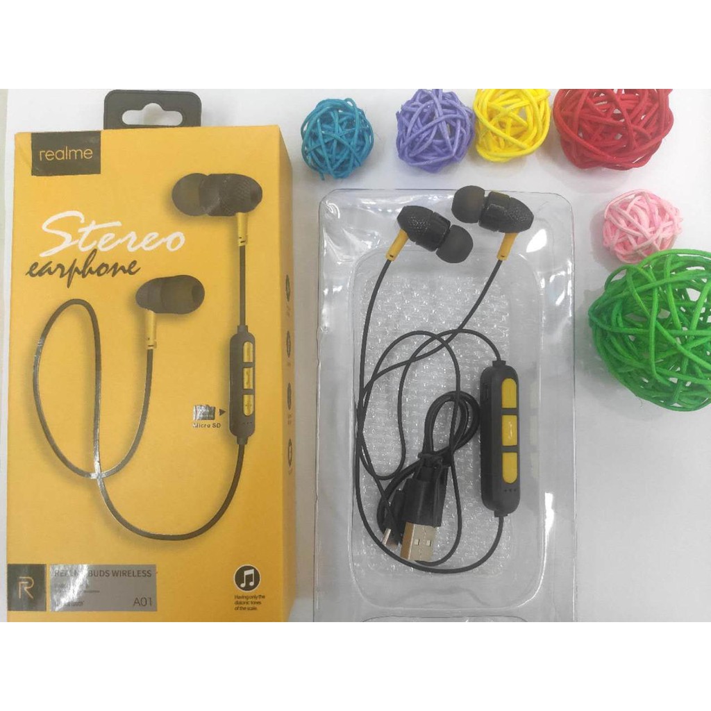 Headset Handsfree Bluetooth Realme MJ 6700 Super Bass