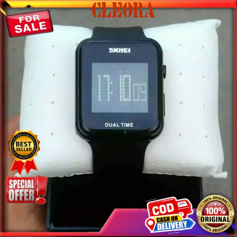 Jam Tangan Wanita Pria SKMEI Original Digital Rubber Jm Arloji Anti Tahan Air Viral Jm Tangan Best S