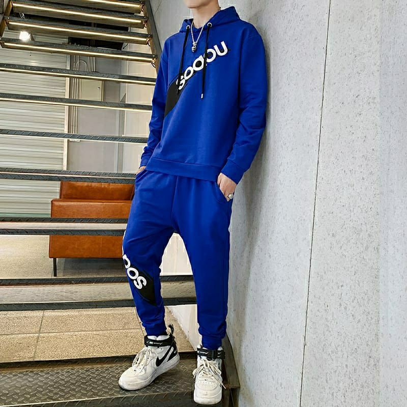 Stelan Sweater Soaou / Set jogging pria (REAL PICT)