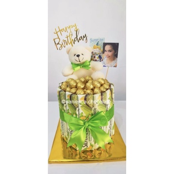 

.Silverqueen Green Tea choco Snack tower cake special hadiah untuk pacar pasangan teman (ds bgr)