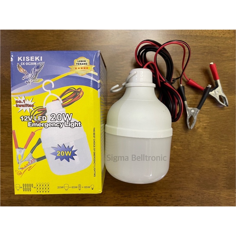 Lampu DC LED EMERGENCY 12 volt Lampu untuk jualan. Kiseki 5w / 9w / 15w / 20w