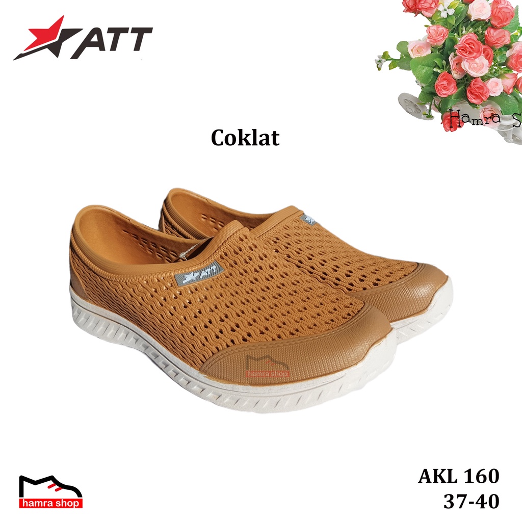 ATT AKL 160 SEPATU SLIP ON WANITA DEWASA DAN REMAJA BAHAN KARET