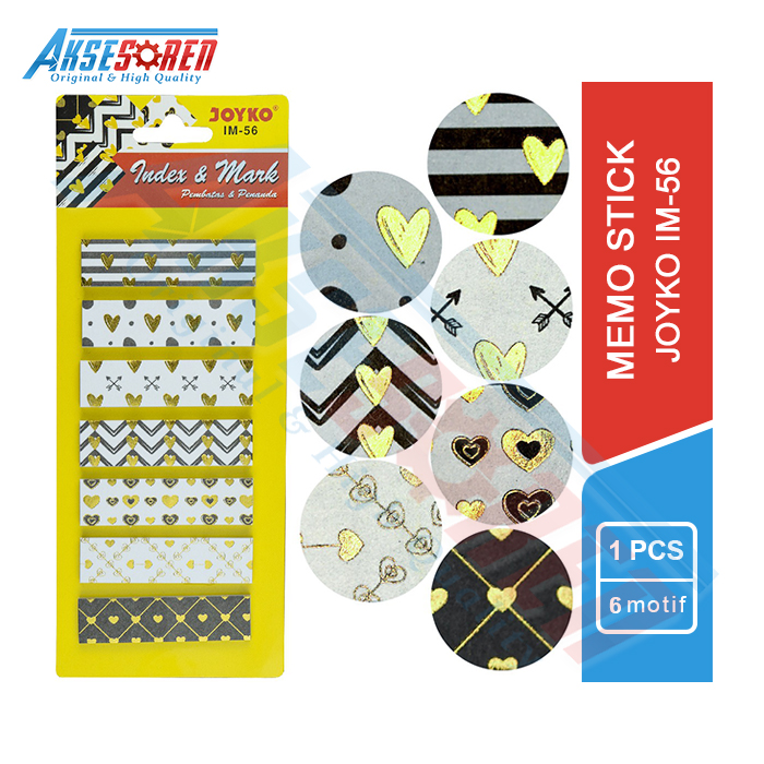 

Memo Stick Joyko [IM-56] / Sticky Notes / Marks / Pembatas Kertas / Stick Note Joyko