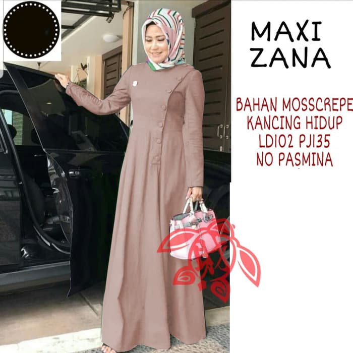 MAXI ZANA MILO [Gamis 0129] SGK Baju Gamis Wanita Terbaru