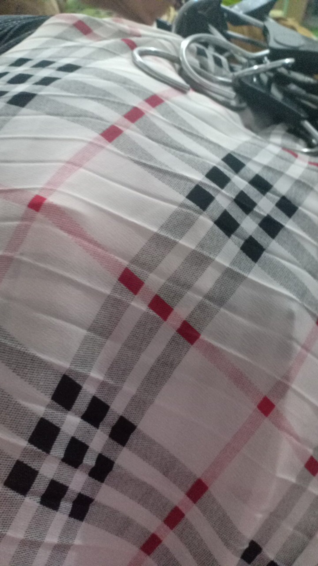 V256-6 Rok Plisket Mayung Wanita Gabriella Motif Burberry Murah