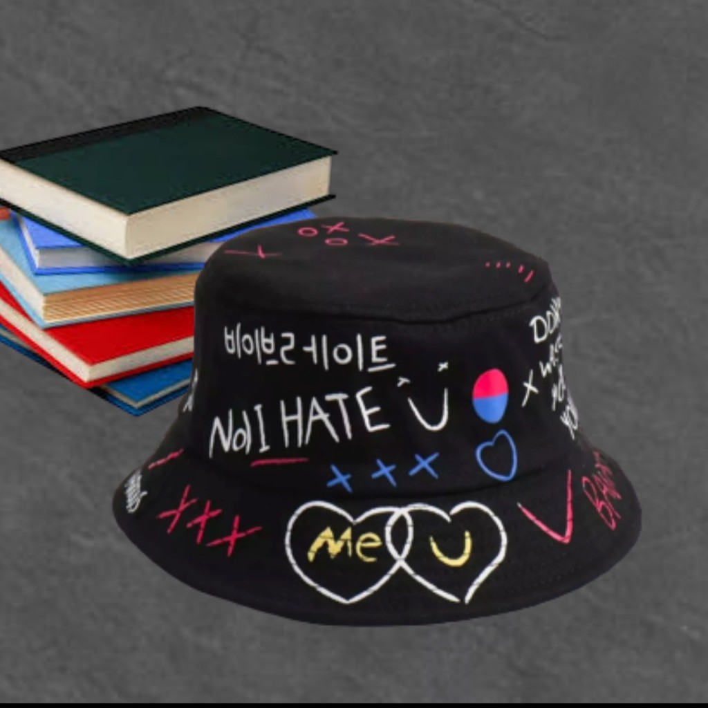 [✅COD] Bayar Di Tempat Topi bucket bolak balik BADDAS terbaru/topi terlaris