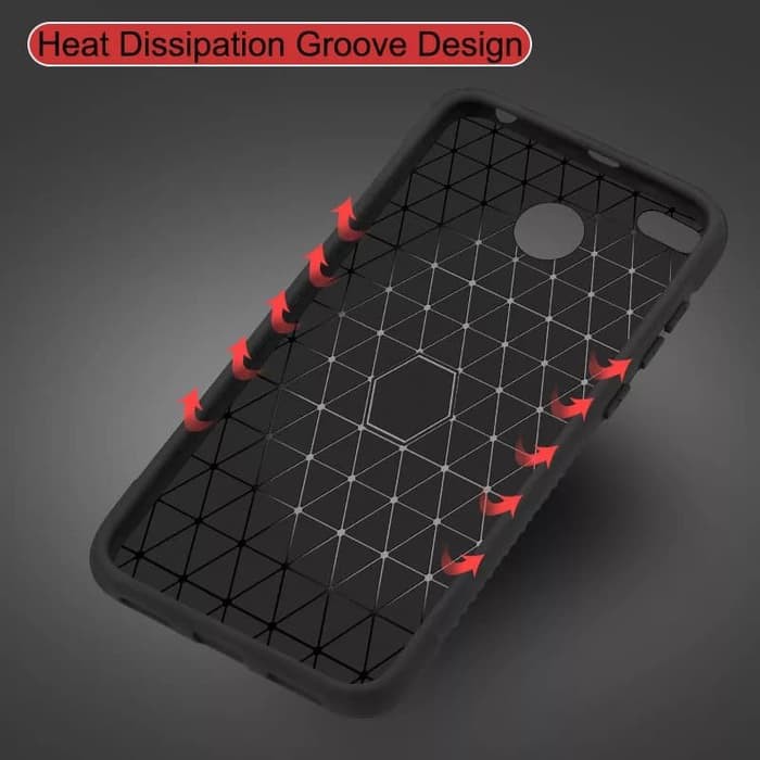 Shockproof Anti Slip Slim Black Matte Case Xiaomi Redmi Note 5 Pro - Hitam Top Quality