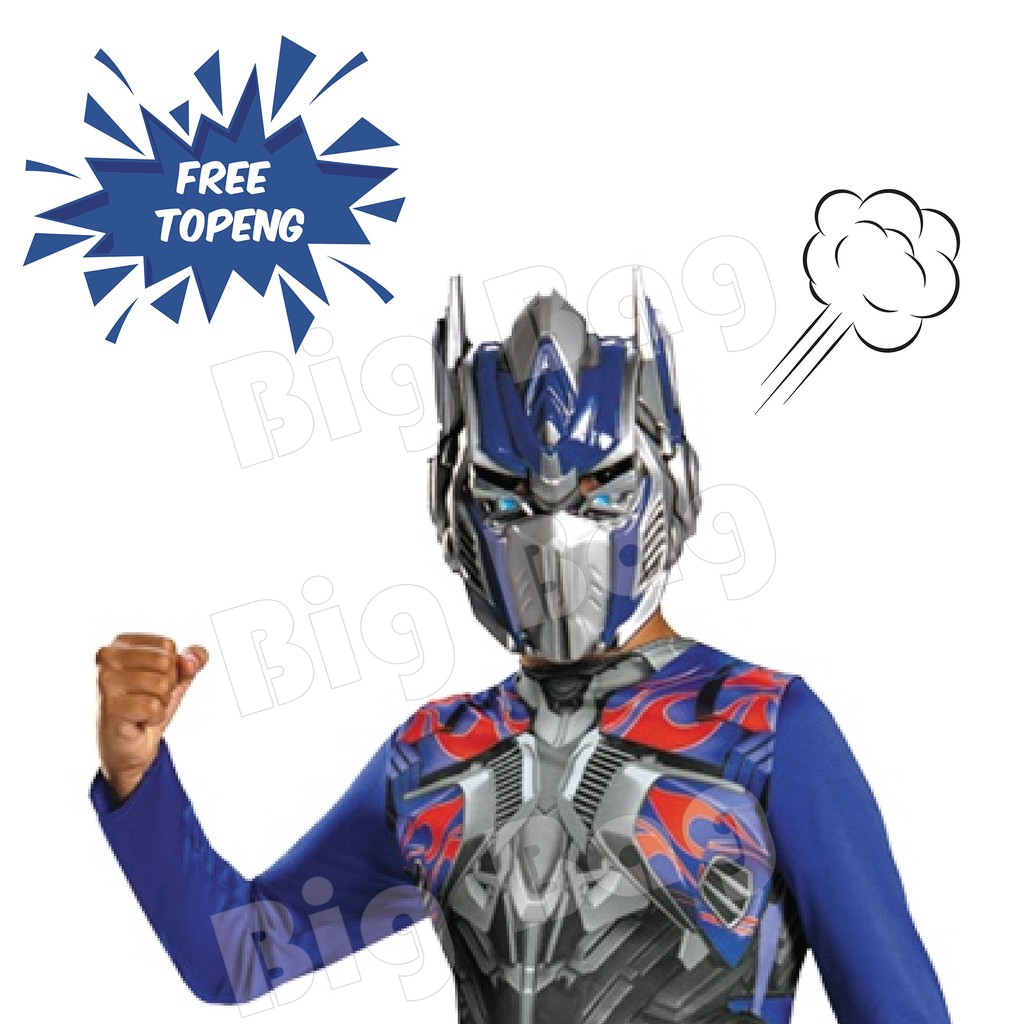 Tas Ransel Sekolah Anak  - TRANSFORMERS - IRON MAN - THE MASK - COOL BACKPACK + FREE TOPENG