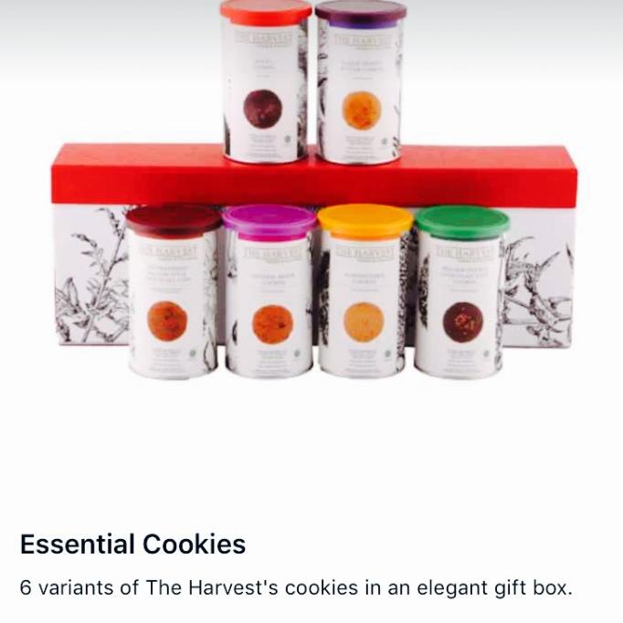 

THE HARVEST COOKIES BOX HAMPERS ESSENTIAL COOKIES ISI 6 THE HARVEST SCS543D3