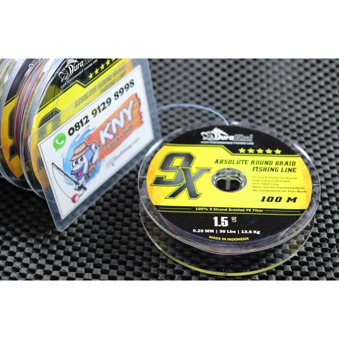 BI9 SALE Benang Pancing Duraking NINE X 9X PE 1.5 / 0.2mm senar mancing YAHUD SDWD