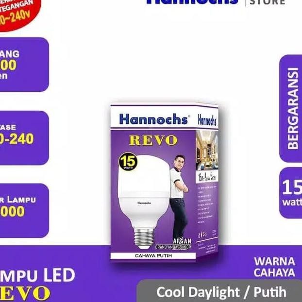 Harga Bersahabat-153  Lampu LED Revo 15 Watt Hannochs