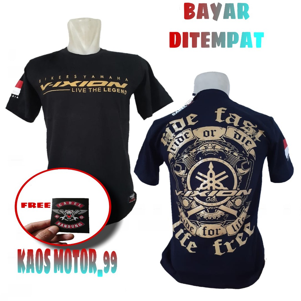 Kaos Vixion kaos motor yamaha vixion baju kaos motor vixion kaos motor pria tangan pendek COD